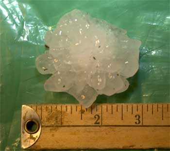 3.5 inch hailstone